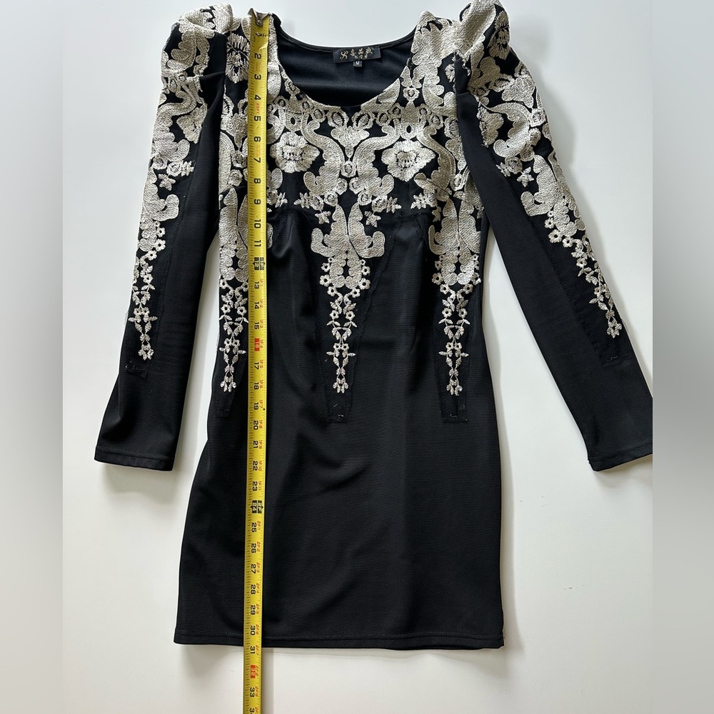 Long Sleeve Black Dress - Picture 5 of 8